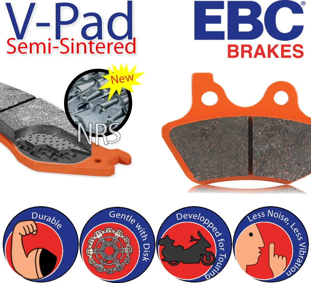 Yamaha Yzf 600 R Thundercat Arka Fren Balatası Ebc Fa088V Yarı Si Yamaha Yzf 600 R Thundercat Arka Fren Balatası Ebc Fa088V Yarı Si