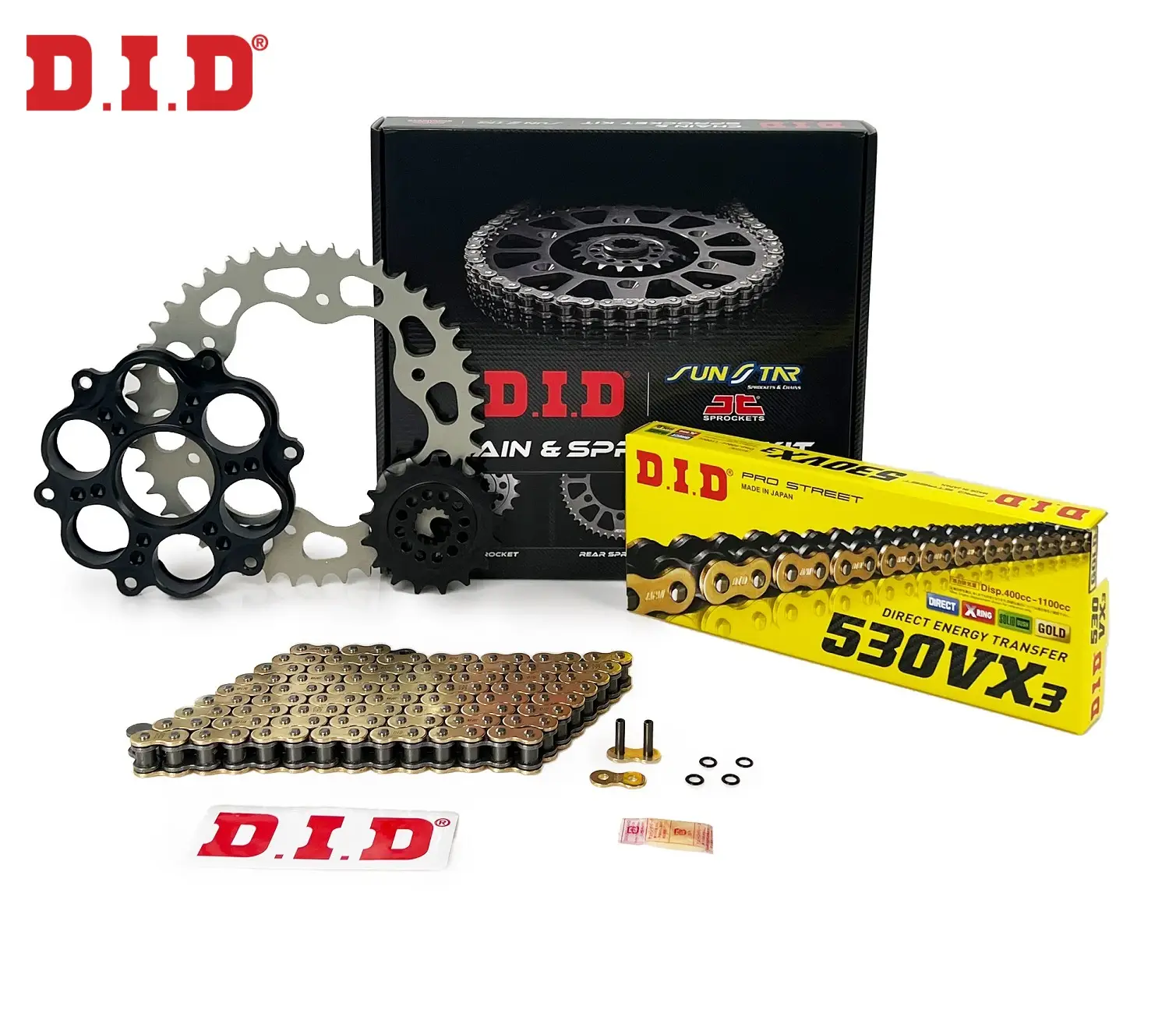 ZİNCİR DİŞLİ SETİ DUCATI MULTISTRADA (1200 cc) (2010-2017) / DUCATI / MULTISTRADA / 1200cc / ZİNCİR: DID-530VX3 (Gold)-108 / ÖN-ARKA DİŞLİ: SUNSTAR (15T-40T) / 2010-2011-2012-2013-2014-2015-2016-2017 ZİNCİR DİŞLİ SETİ DUCATI MULTISTRADA (1200 cc) (2010-2017) / DUCATI / MULTISTRADA / 1200cc / ZİNCİR: DID-530VX3 (Gold)-108 / ÖN-ARKA DİŞLİ: SUNSTAR (15T-40T) / 2010-2011-2012-2013-2014-2015-2016-2017