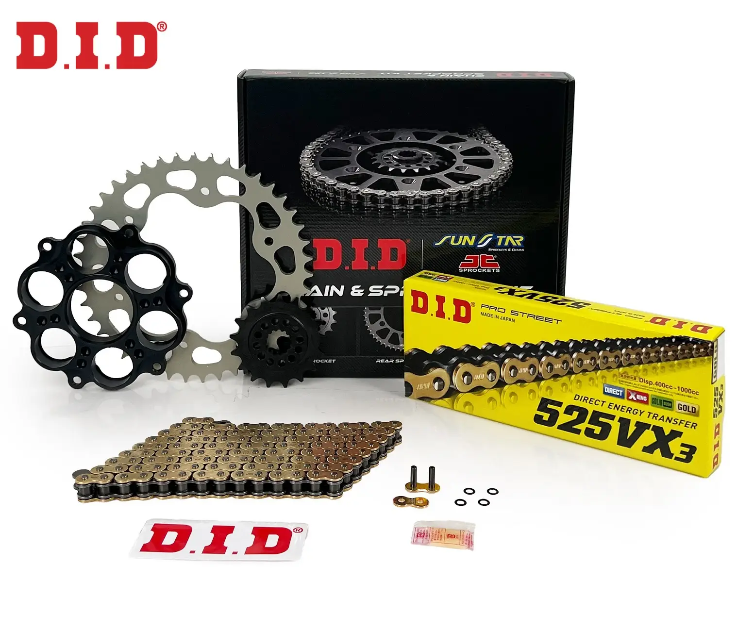 ZİNCİR DİŞLİ SETİ DUCATI STREETFIGHTER (848 cc) (2012-2015) / DUCATI / STREETFIGHTER / 848cc / ZİNCİR: DID-525VX3 (Gold)-104 / ÖN-ARKA DİŞLİ: SUNSTAR (15T-42T) / 2012-2013-2014-2015 ZİNCİR DİŞLİ SETİ DUCATI STREETFIGHTER (848 cc) (2012-2015) / DUCATI / STREETFIGHTER / 848cc / ZİNCİR: DID-525VX3 (Gold)-104 / ÖN-ARKA DİŞLİ: SUNSTAR (15T-42T) / 2012-2013-2014-2015