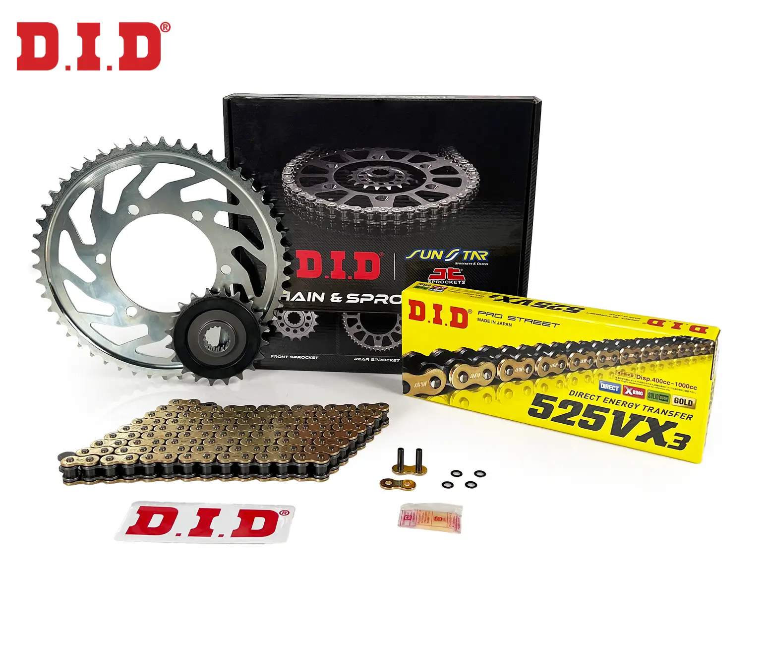 ZİNCİR DİŞLİ SETİ HONDA CBR 600RR (600 cc) (2003-2006) / HONDA / CBR 600RR / 600cc / ZİNCİR: DID-525VX3 (Gold)-112 / ÖN DİŞLİ: JT (16T) / ARKA DİŞLİ: SUNSTAR (42T) / 2003-2004-2005-2006 ZİNCİR DİŞLİ SETİ HONDA CBR 600RR (600 cc) (2003-2006) / HONDA / CBR 600RR / 600cc / ZİNCİR: DID-525VX3 (Gold)-112 / ÖN DİŞLİ: JT (16T) / ARKA DİŞLİ: SUNSTAR (42T) / 2003-2004-2005-2006