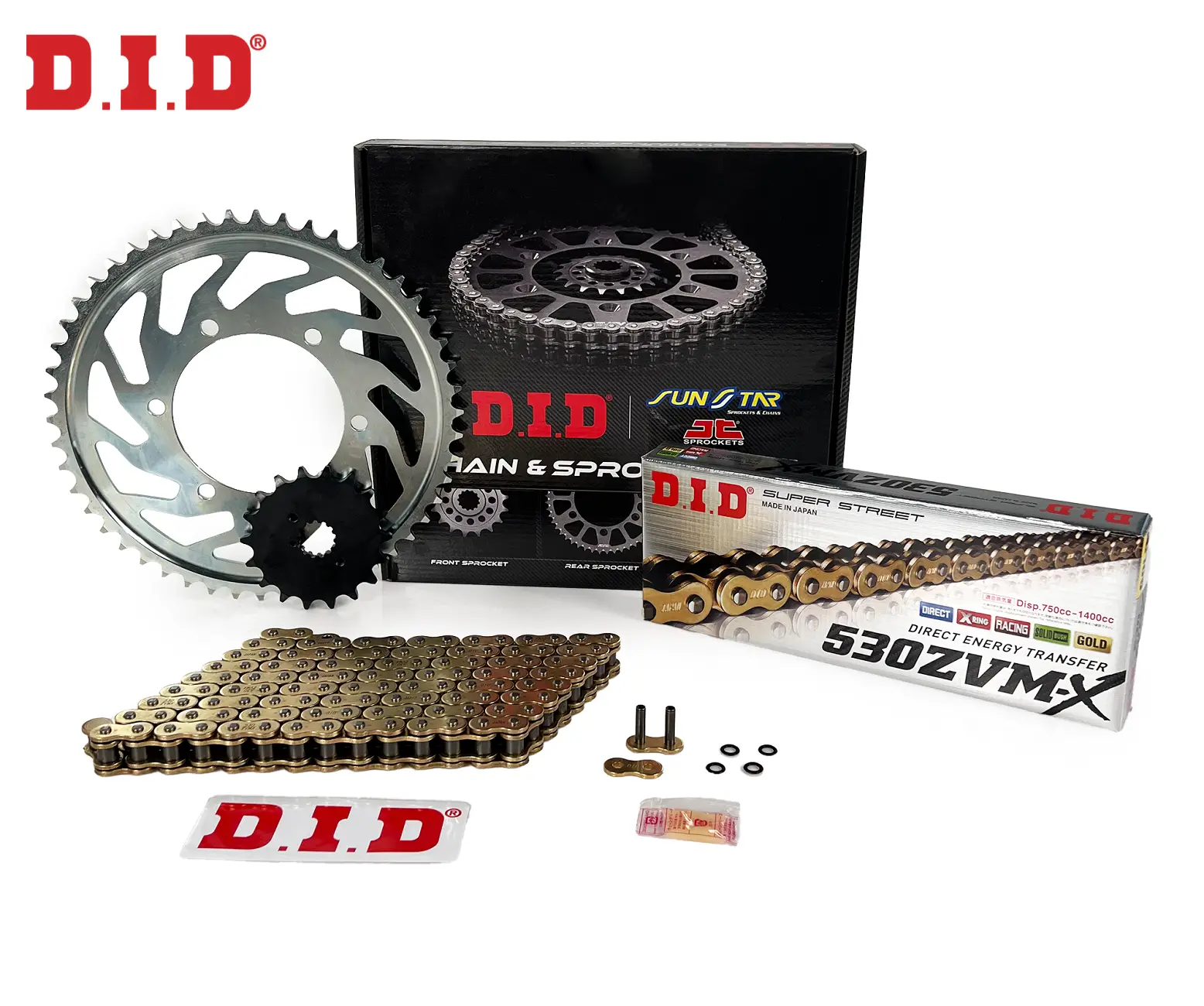 ZİNCİR DİŞLİ SETİ HONDA VF C MAGNA (750 cc) (1996-2002) / HONDA / VF C MAGNA / 750cc / ZİNCİR: DID-530ZVM-X (Gold)-118 / ÖN-ARKA DİŞLİ: SUNSTAR (16T-40T) / 1996-1997-1998-1999-2000-2001-2002 ZİNCİR DİŞLİ SETİ HONDA VF C MAGNA (750 cc) (1996-2002) / HONDA / VF C MAGNA / 750cc / ZİNCİR: DID-530ZVM-X (Gold)-118 / ÖN-ARKA DİŞLİ: SUNSTAR (16T-40T) / 1996-1997-1998-1999-2000-2001-2002