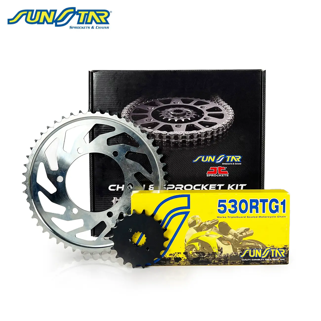 ZİNCİR DİŞLİ SETİ KAWASAKI ZX-12R NINJA (1200 cc) (2000-2006) / KAWASAKI / ZX-12R NINJA / 1200cc / ZİNCİR: SUNSTAR 530RTG1 (Gold)-116 / ÖN-ARKA DİŞLİ: JT (18T-46T) / 2000-2001-2002-2003-2004-2005-2006 ZİNCİR DİŞLİ SETİ KAWASAKI ZX-12R NINJA (1200 cc) (2000-2006) / KAWASAKI / ZX-12R NINJA / 1200cc / ZİNCİR: SUNSTAR 530RTG1 (Gold)-116 / ÖN-ARKA DİŞLİ: JT (18T-46T) / 2000-2001-2002-2003-2004-2005-2006