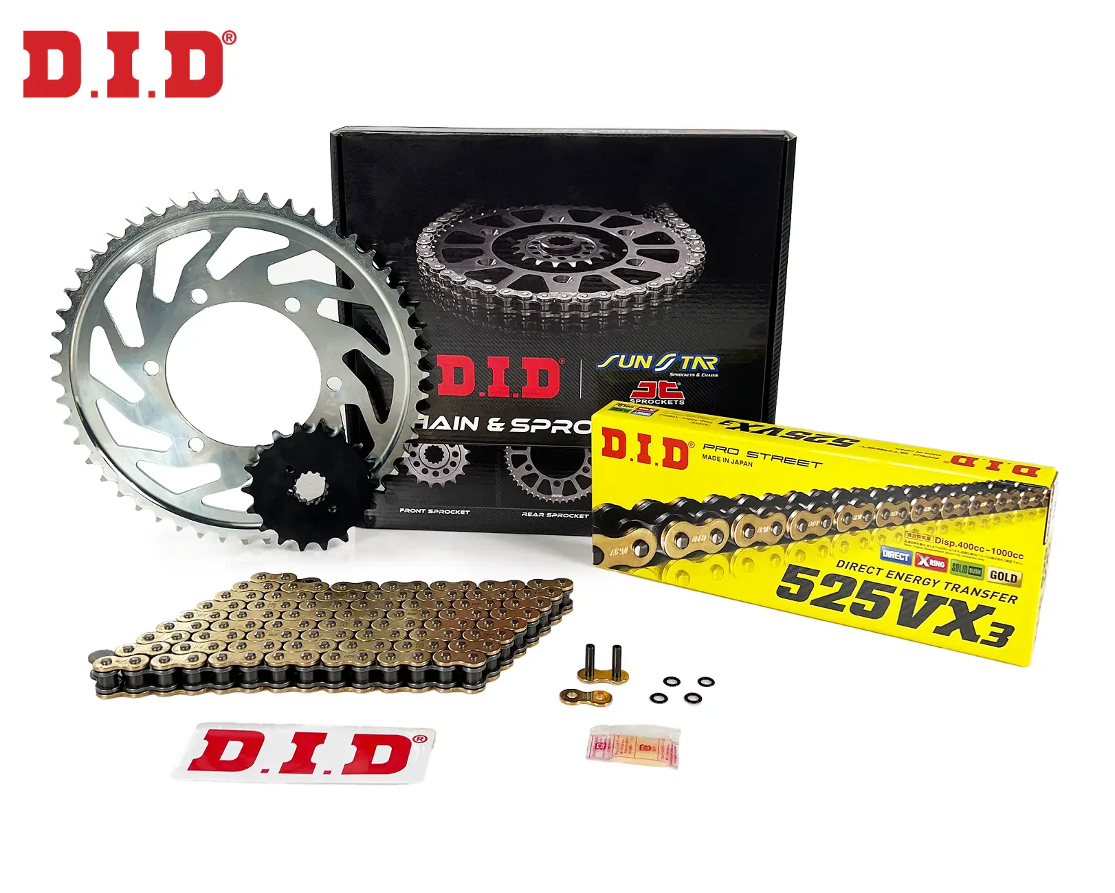 ZİNCİR DİŞLİ SETİ SUZUKI GSX-R (750 cc) (2004-2005) / SUZUKI / GSX-R 750 / 750cc / ZİNCİR: DID-525VX3 (Gold)-110 / ÖN DİŞLİ: JT (17T) / ARKA DİŞLİ: SUNSTAR (43T) / 2004-2005 ZİNCİR DİŞLİ SETİ SUZUKI GSX-R (750 cc) (2004-2005) / SUZUKI / GSX-R 750 / 750cc / ZİNCİR: DID-525VX3 (Gold)-110 / ÖN DİŞLİ: JT (17T) / ARKA DİŞLİ: SUNSTAR (43T) / 2004-2005